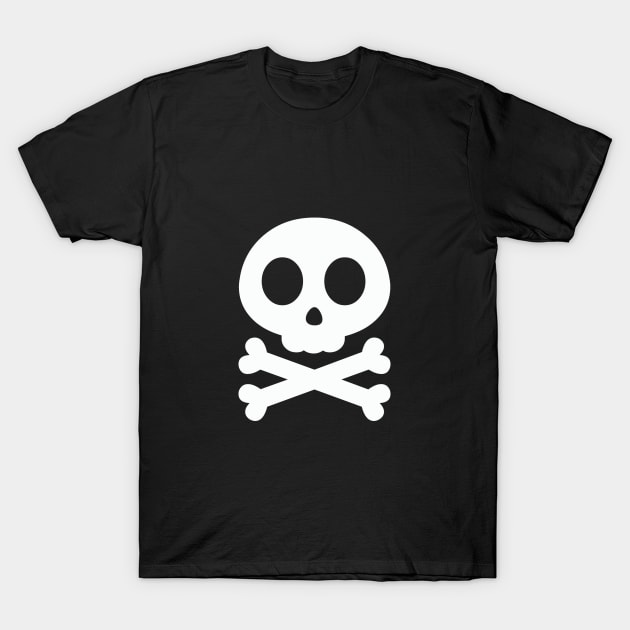 Cute Skull and Crossbones T-Shirt by jverdi28